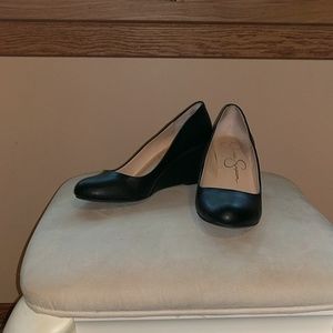 Black platform heels